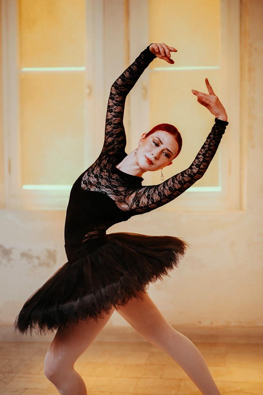 Ballet dancer in elegant pose