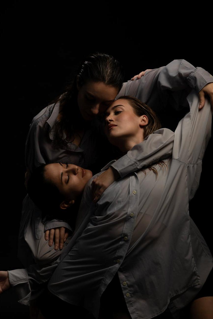 Contemporary dancer performing fluid movement